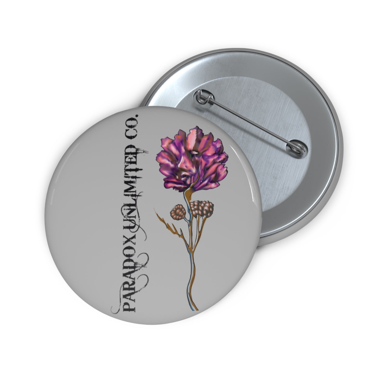 Custom Skull Butterfly Pin Buttons | Edgy Accessories for Goths, Gift for Friends, Party Favor, Jacket Flair, Festival Style