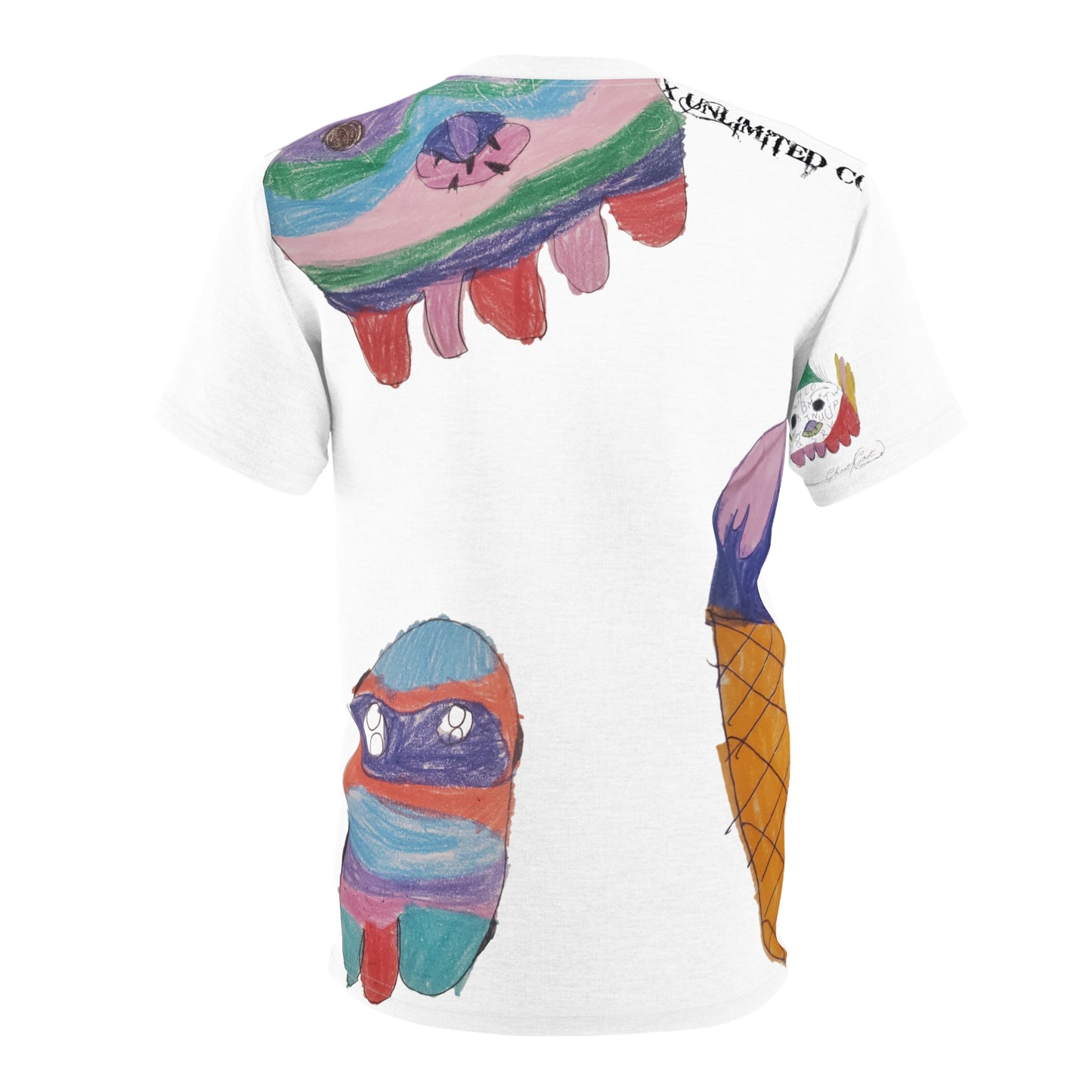 T-Shirt Chicken Ghost and Friends Unisex Tee by Geleen