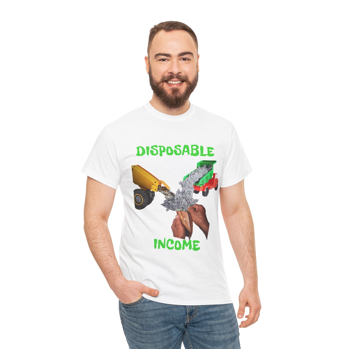 Disposable Income Paradox Tee - Unique Graphic T-Shirt for Casual Style, Humor Gift, Trendy Fashion, Everyday Wear, Unisex Apparel