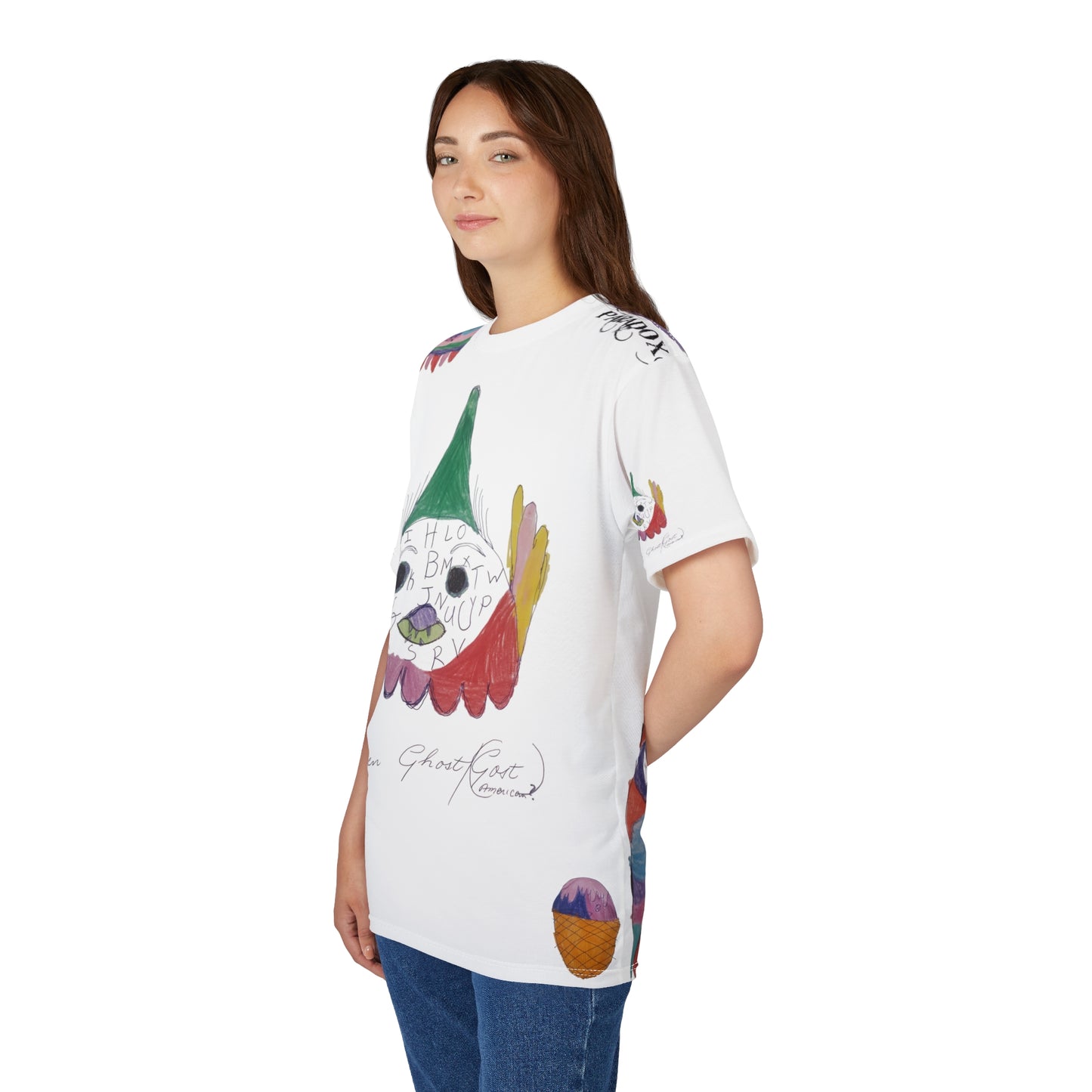 T-Shirt Chicken Ghost and Friends Unisex Tee by Geleen
