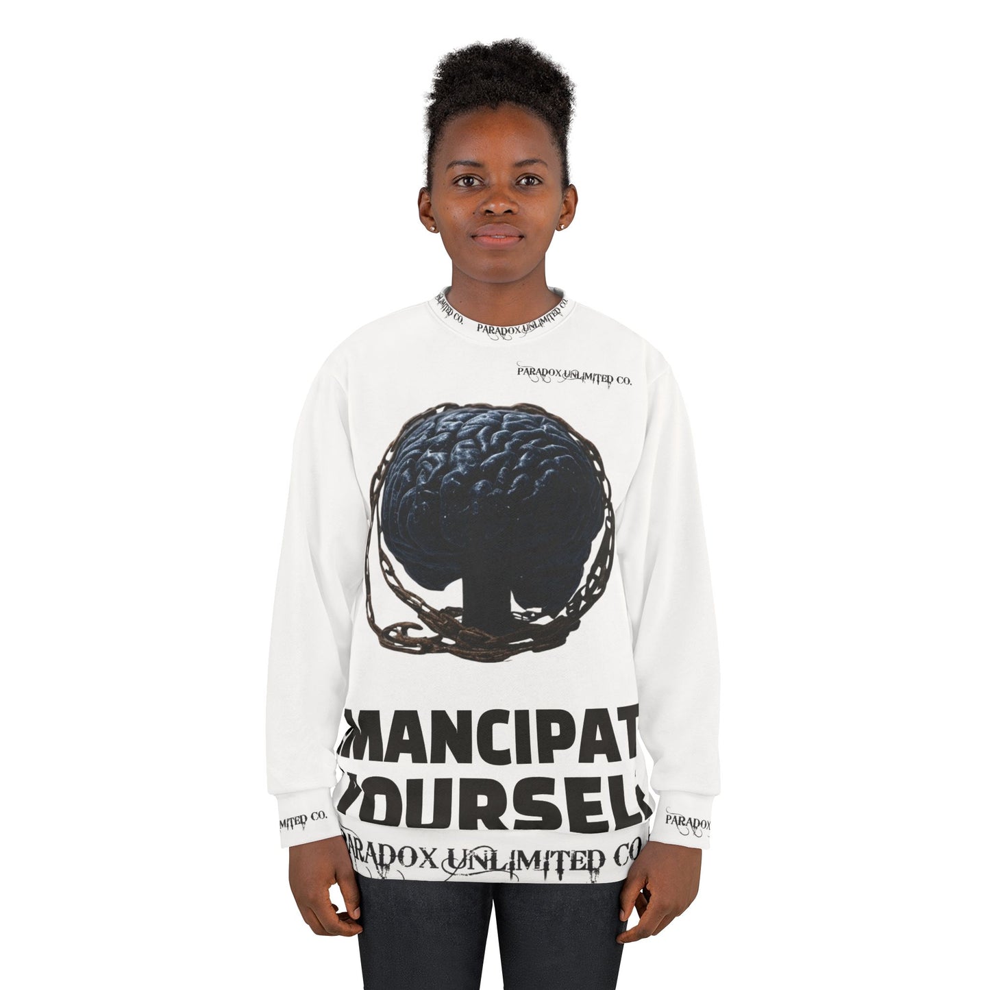 Inspirational Unisex Sweatshirt - 'Emancipate Yourself' Design