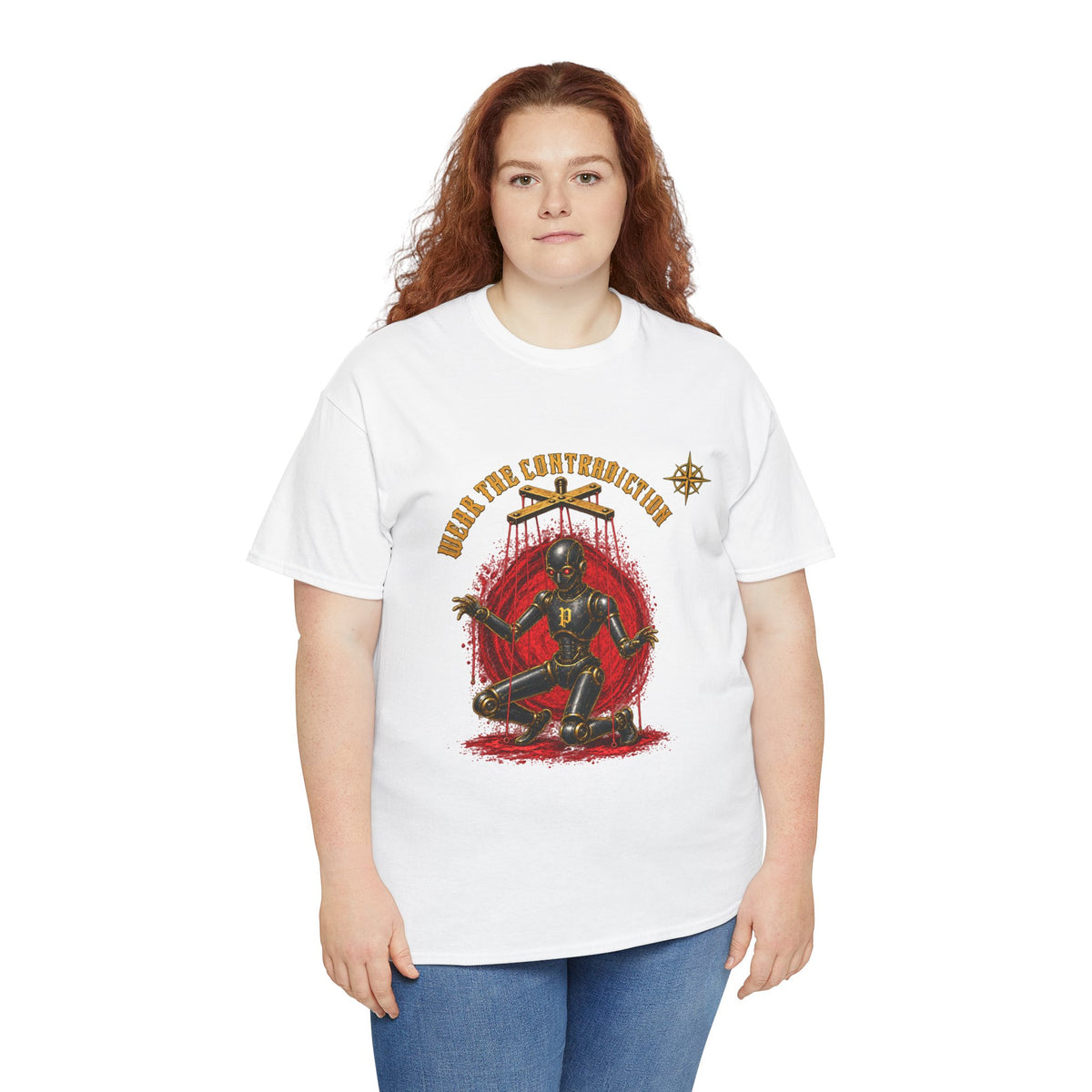 Dark Matter-White Heavy Cotton Tee