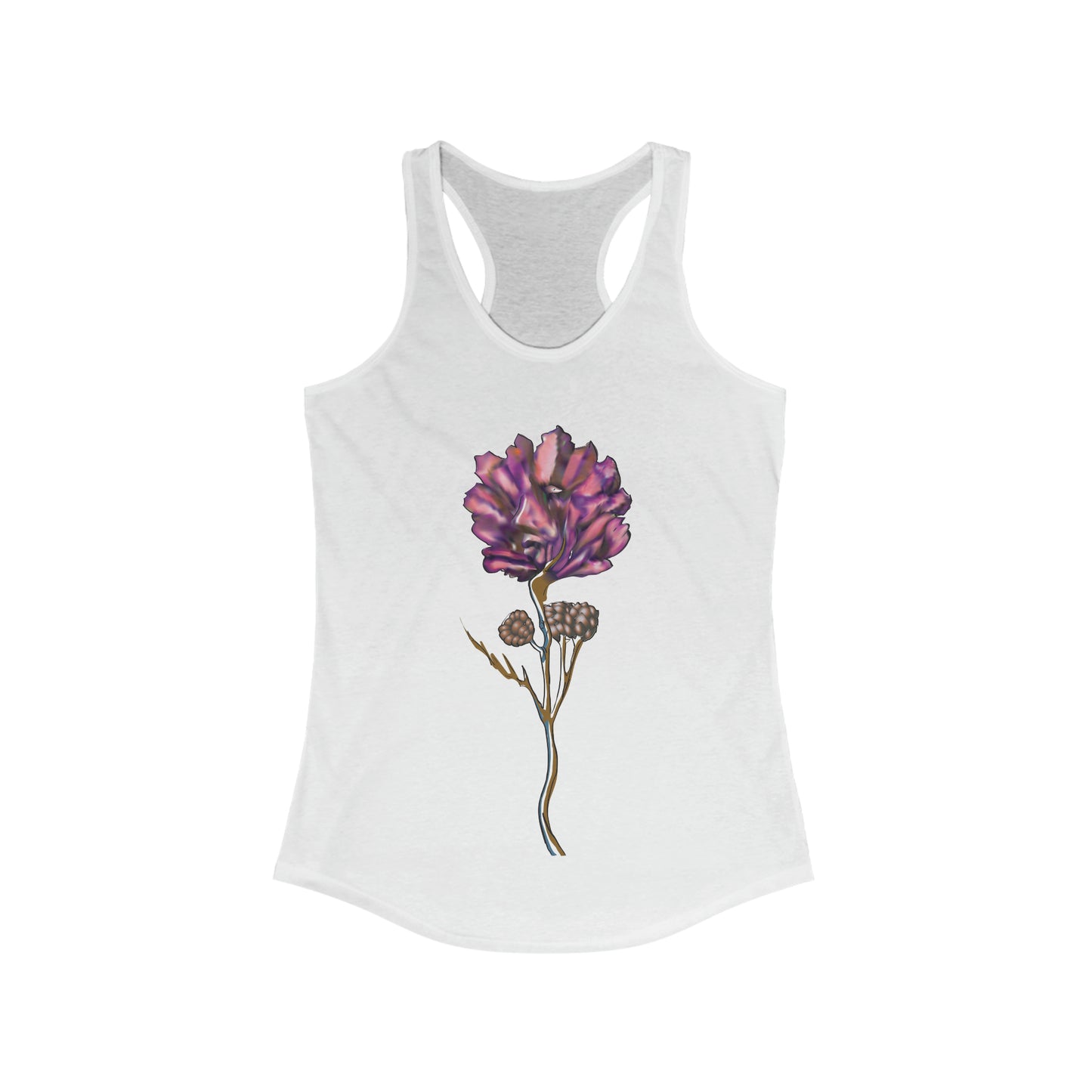 Paradox Racerback Tank Pink Rose Face