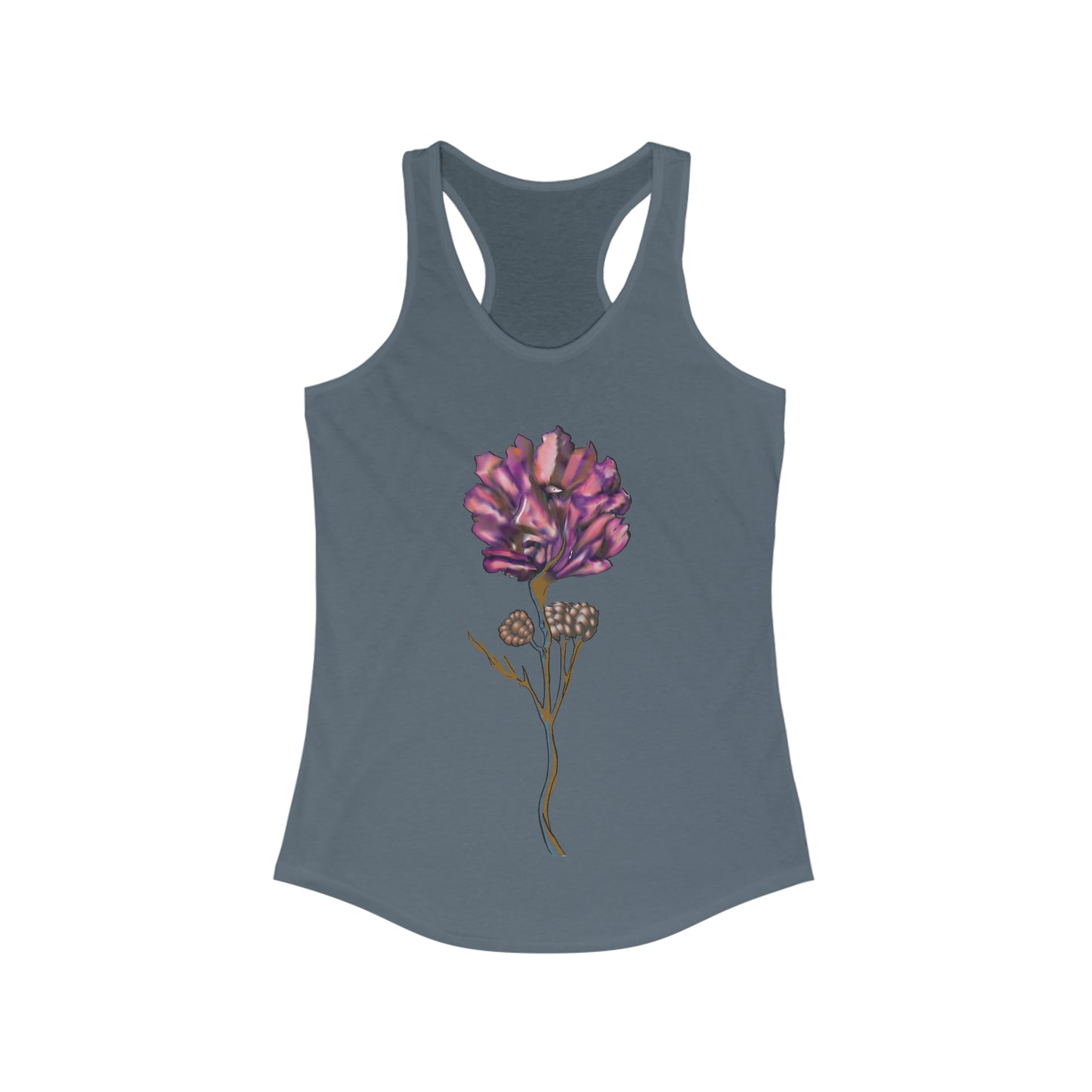 Paradox Racerback Tank Pink Rose Face