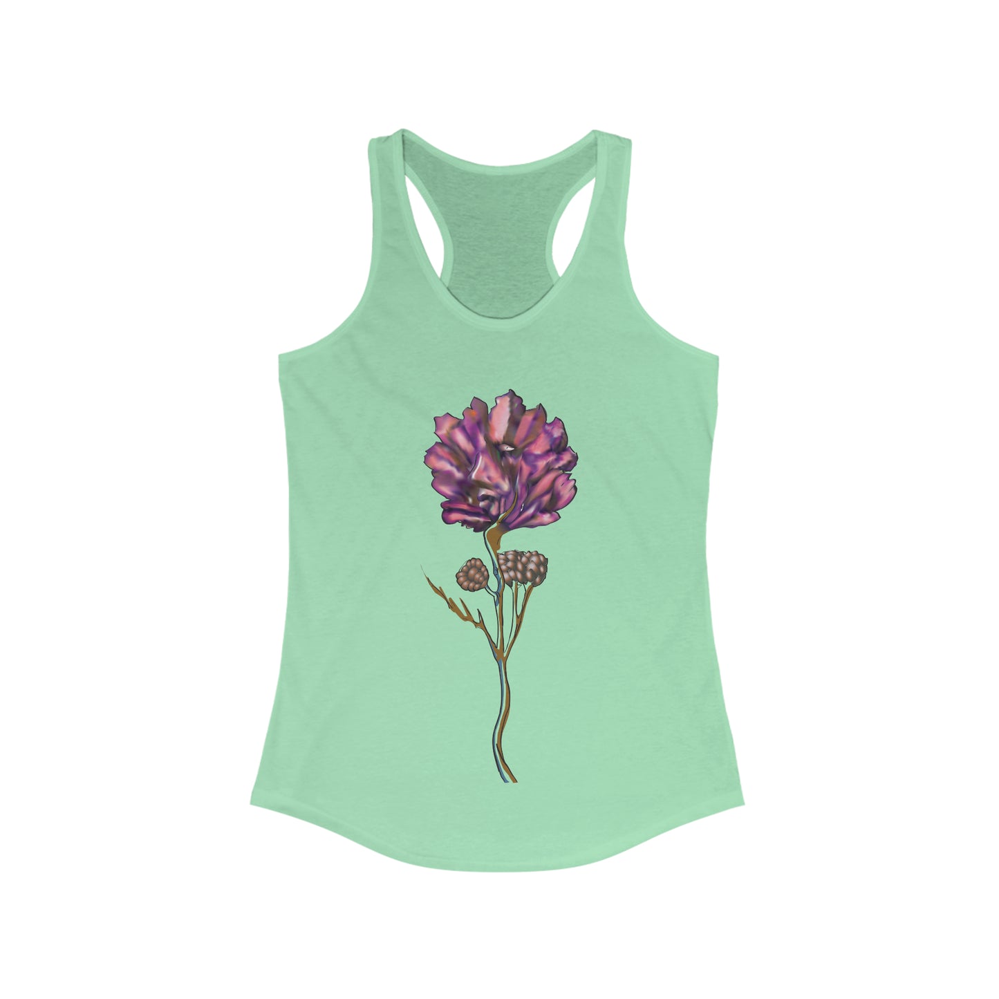 Paradox Racerback Tank Pink Rose Face