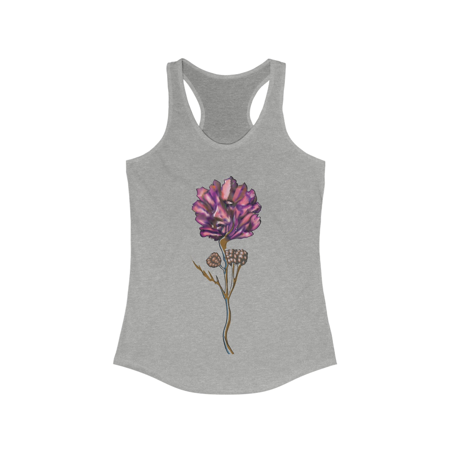 Paradox Racerback Tank Pink Rose Face