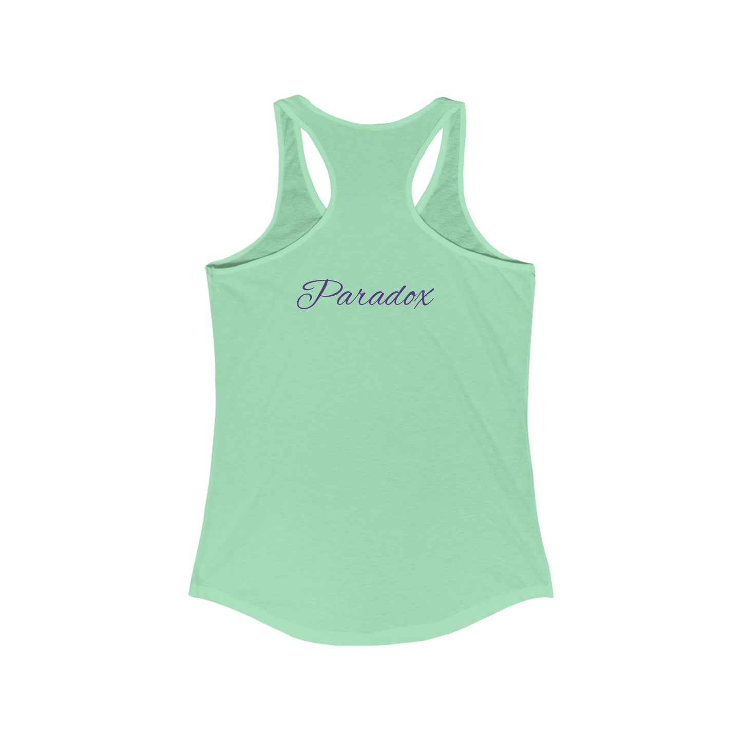 Paradox Racerback Tank Pink Rose Face