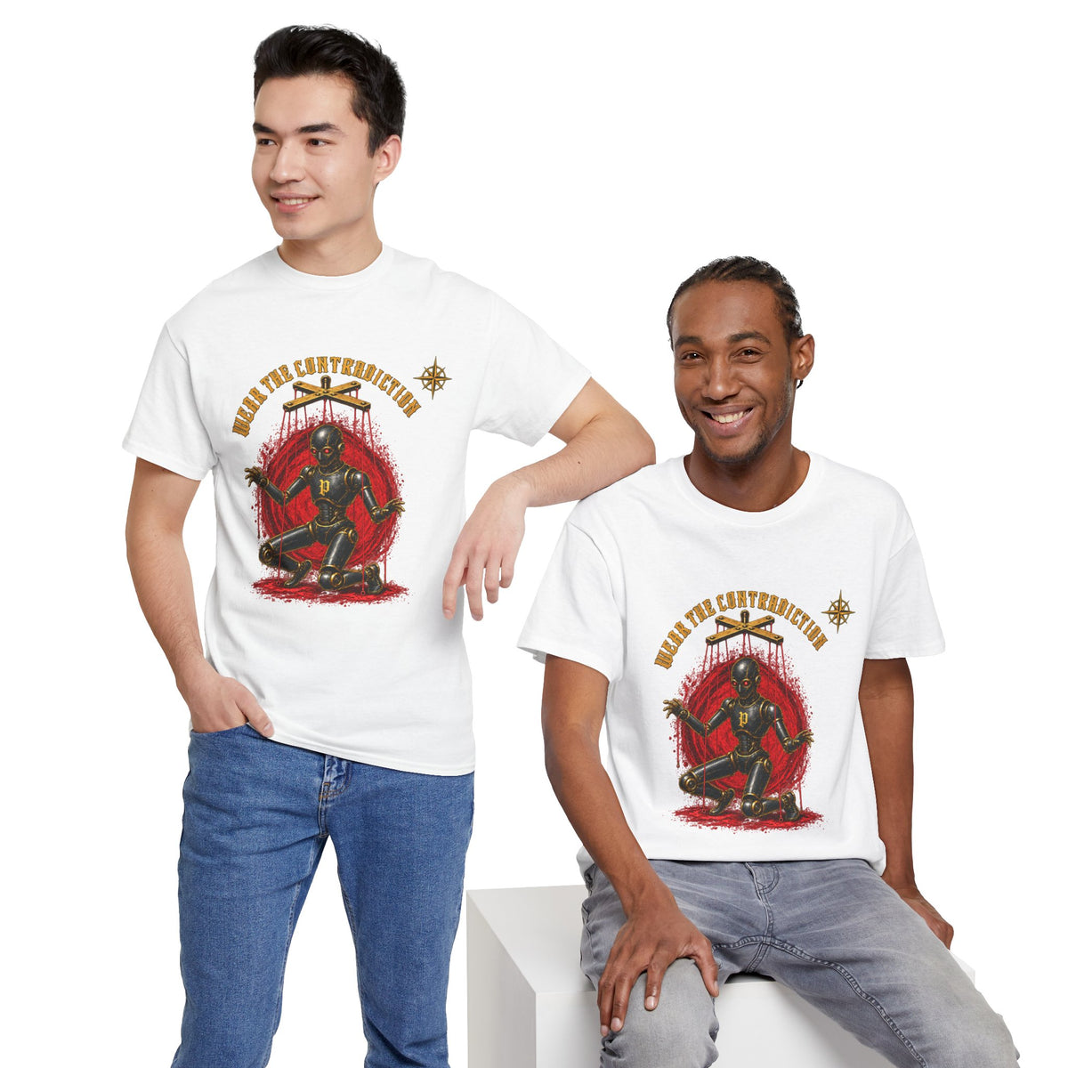 Dark Matter-White Heavy Cotton Tee