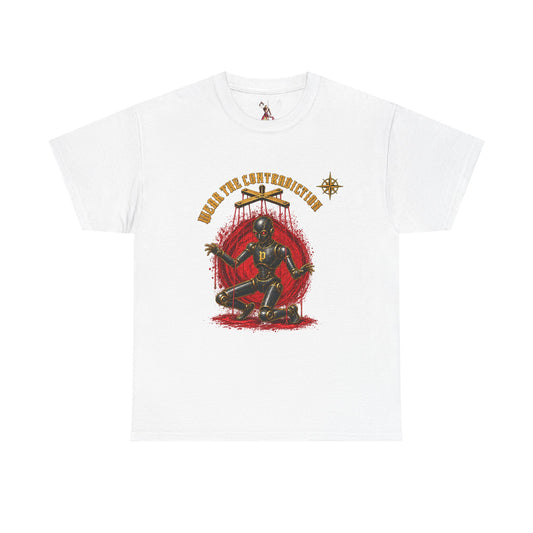 Dark Matter-White Heavy Cotton Tee