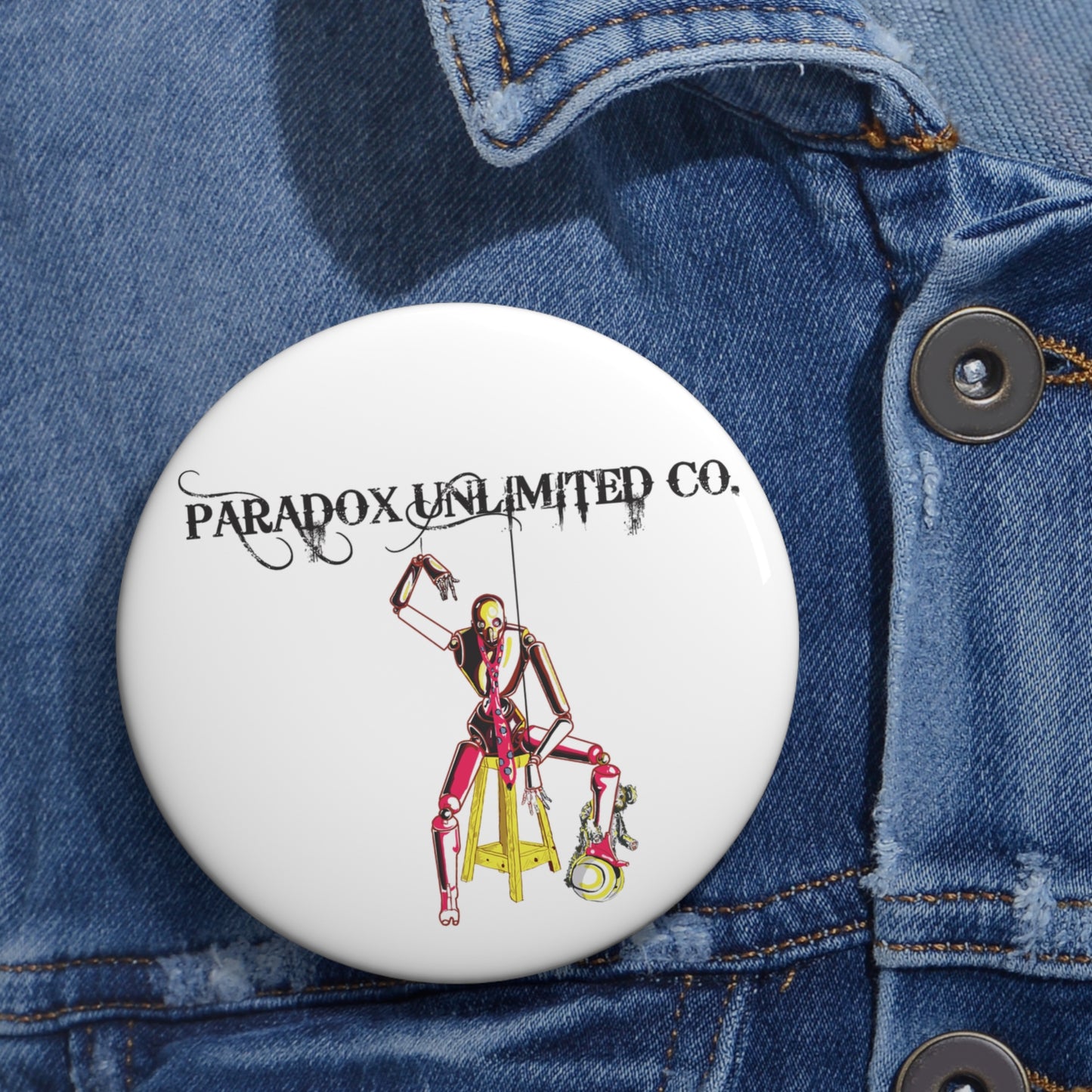 Custom Skull Butterfly Pin Buttons | Edgy Accessories for Goths, Gift for Friends, Party Favor, Jacket Flair, Festival Style